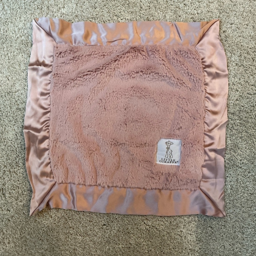 LITTLE GIRAFFE Luxe Ultra-Plush Mini Blanky/Lovey | Dust Rose